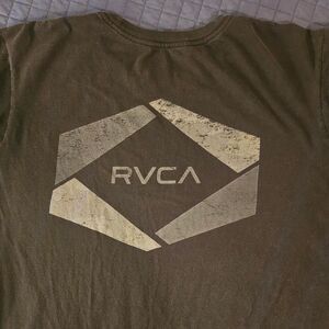 Rvca Men's Black Graphic T-shirt